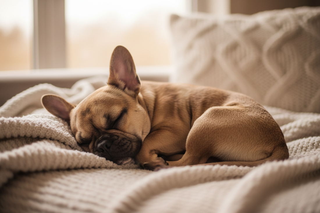 Les positions de sommeil chez le bouledogue français et leur signification