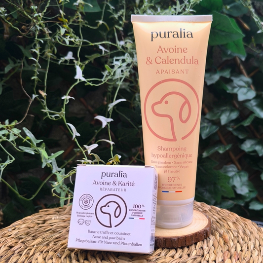 Duo de Soins Naturels – Shampoing Doux & Baume Coussinets